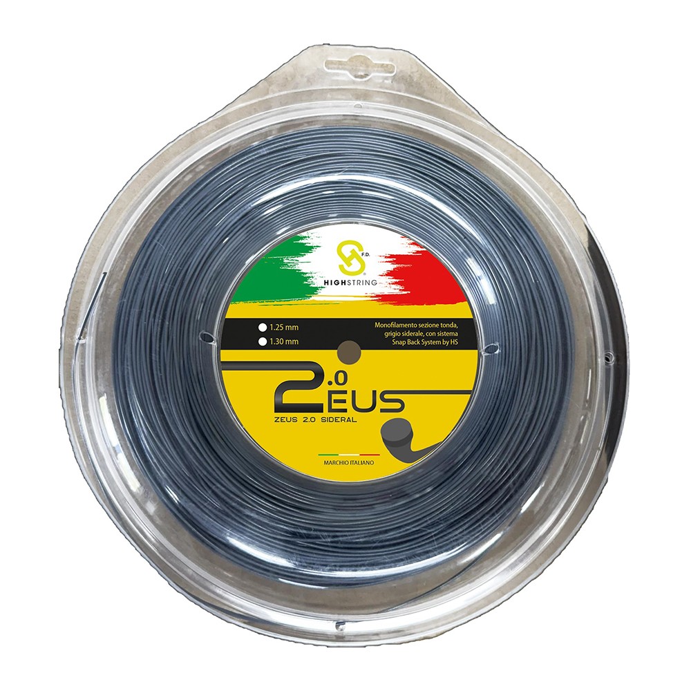 matassa bobina corda tennis 200 mt. HighString - Zeus-Nera