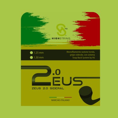 matassa bobina corda tennis 200 mt. HighString - Zeus-Nera