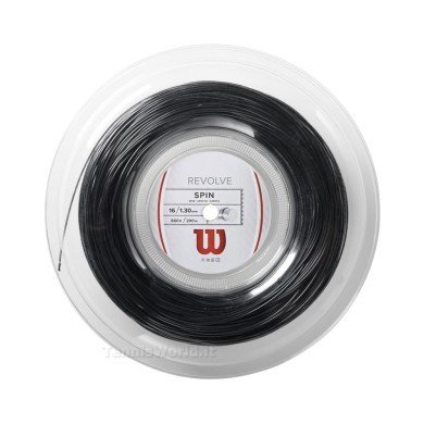 matassa bobina corda tennis 200 mt. Wilson - Revolve Black